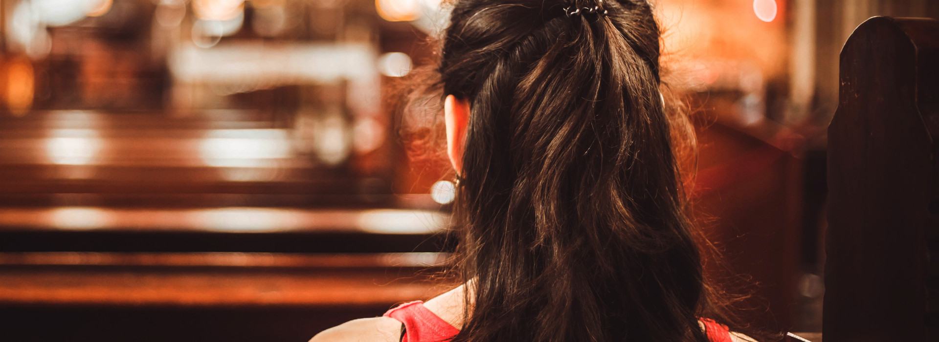 woman at church - westgate new york grand central