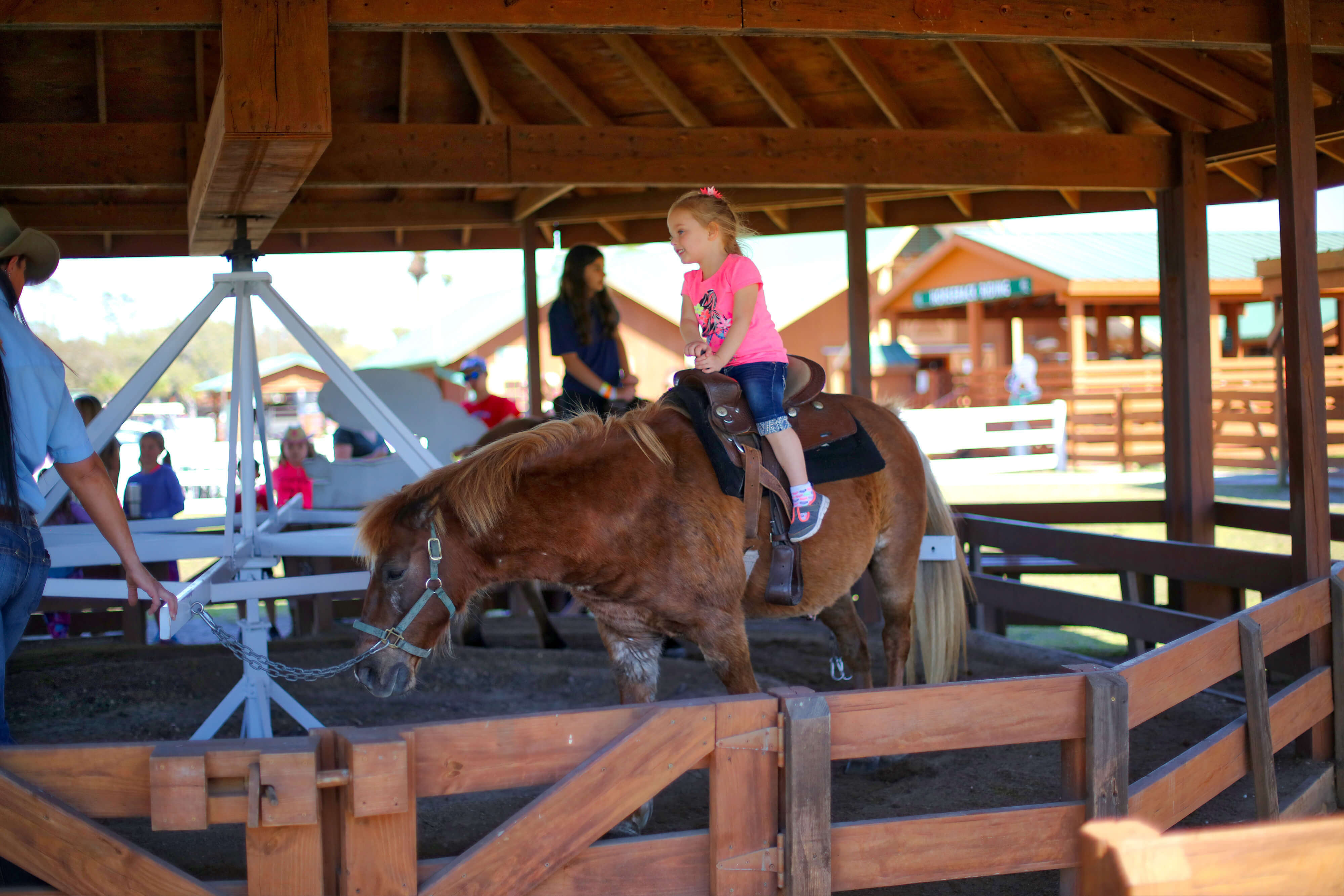 Girl taking a Pony Ride | Westgate River Ranch Resort & Rodeo | Westgate Resorts
