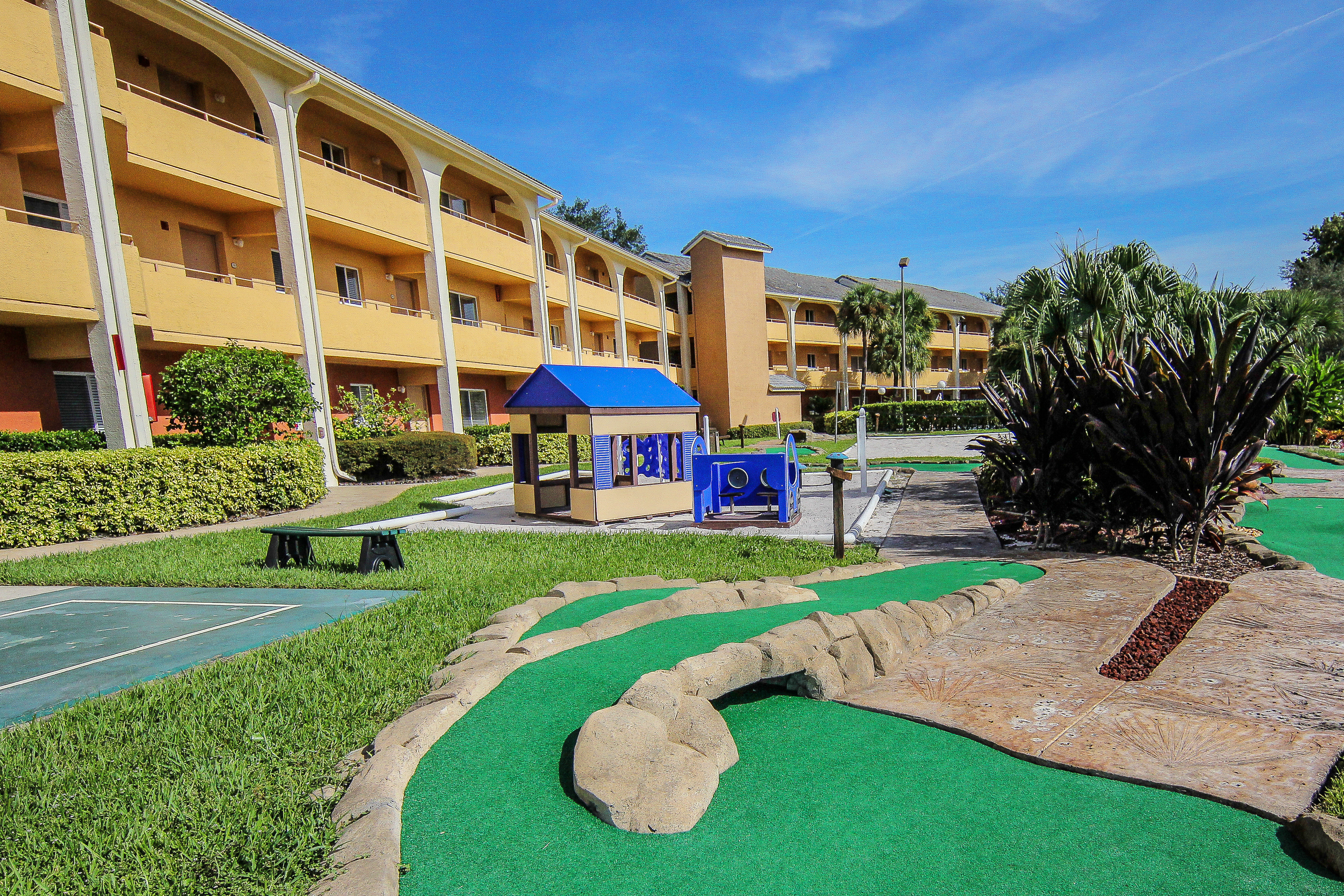 Mini Golf Course with Playground in background | Westgate Leisure Resort