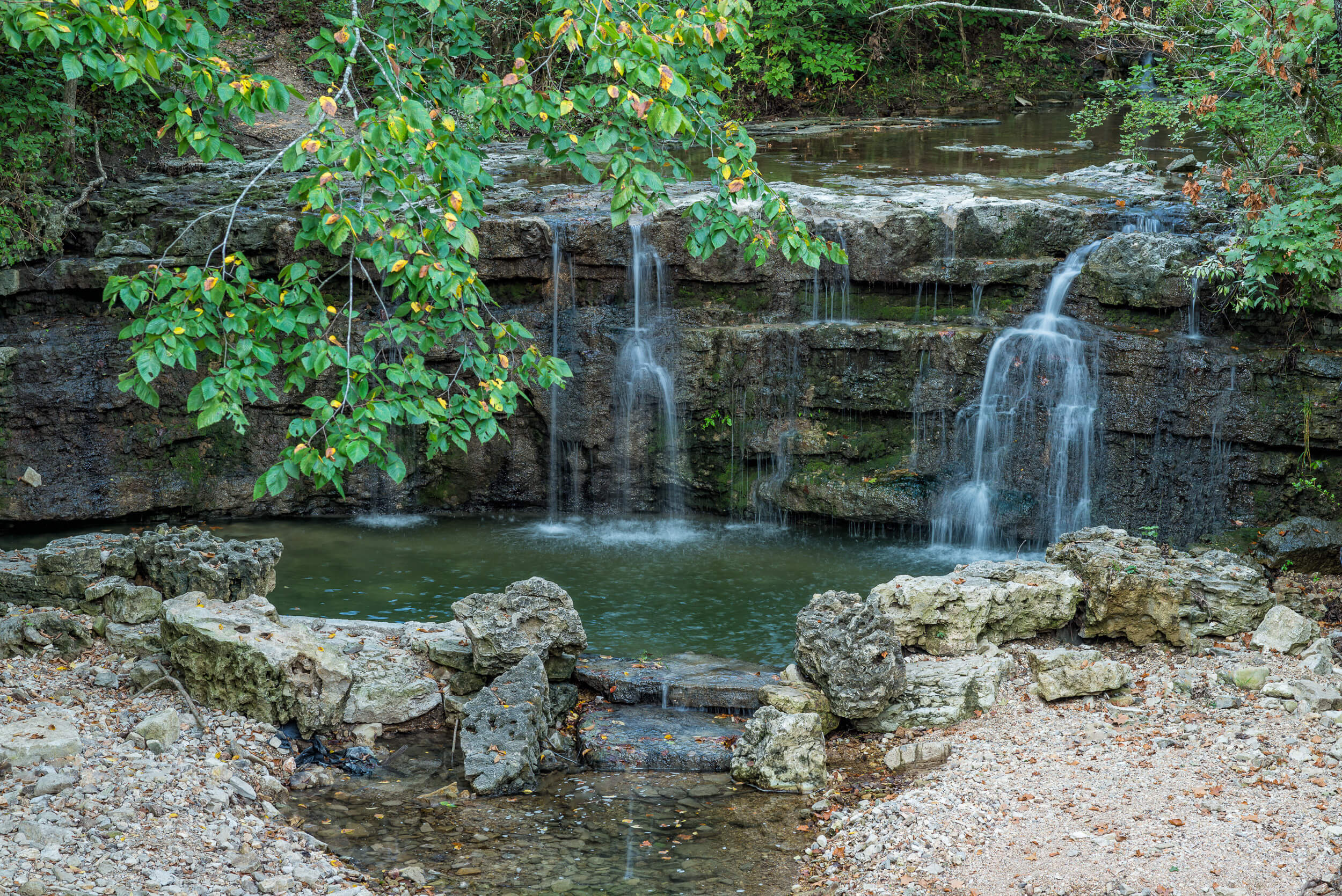 Waterfall on resort grounds | Westgate Branson Woods Resort | Westgate Resorts in Branson MO