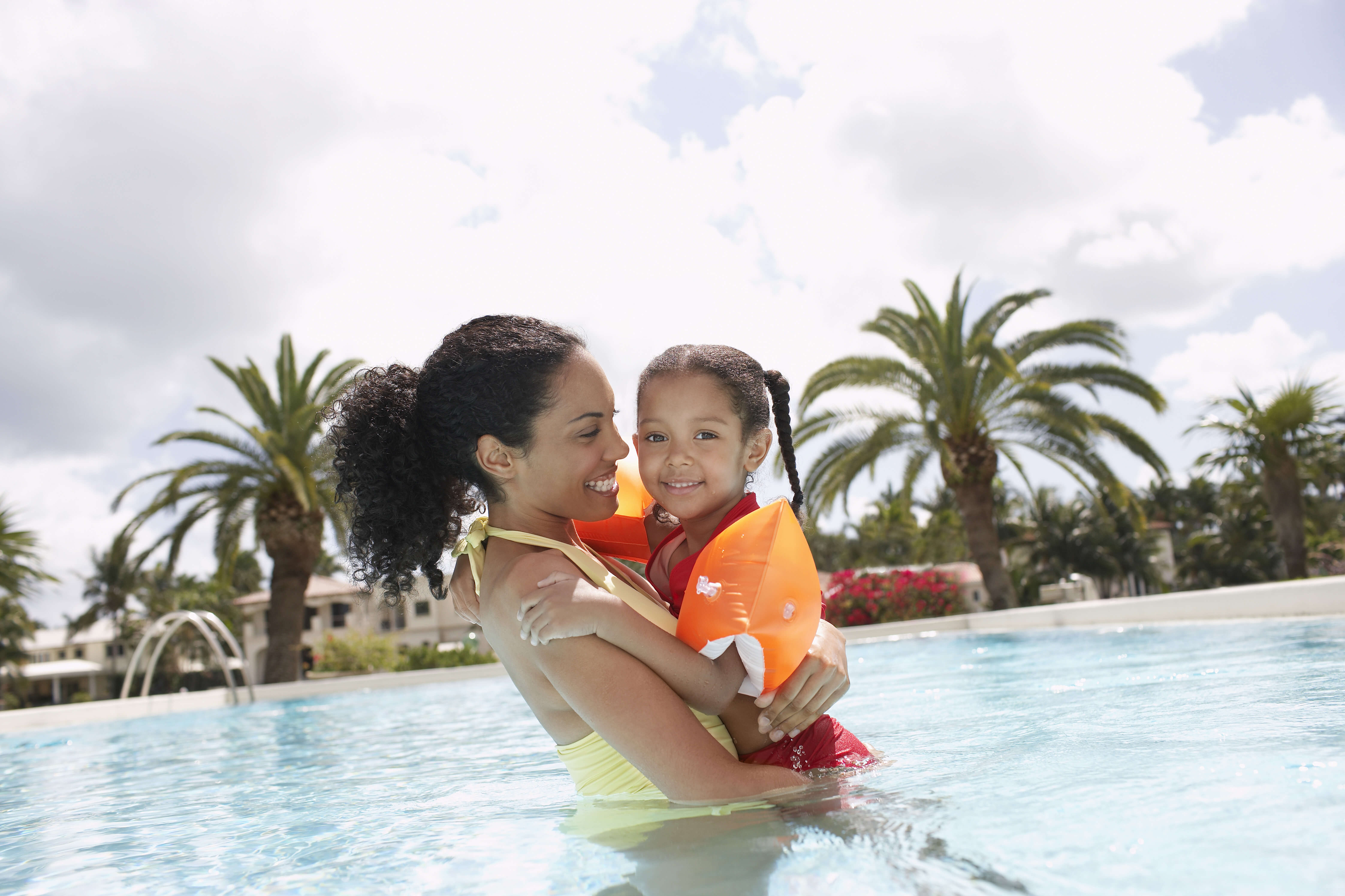 Mother and Daughter Spending Time in a Pool in Orlando FL | Westgate Resorts
