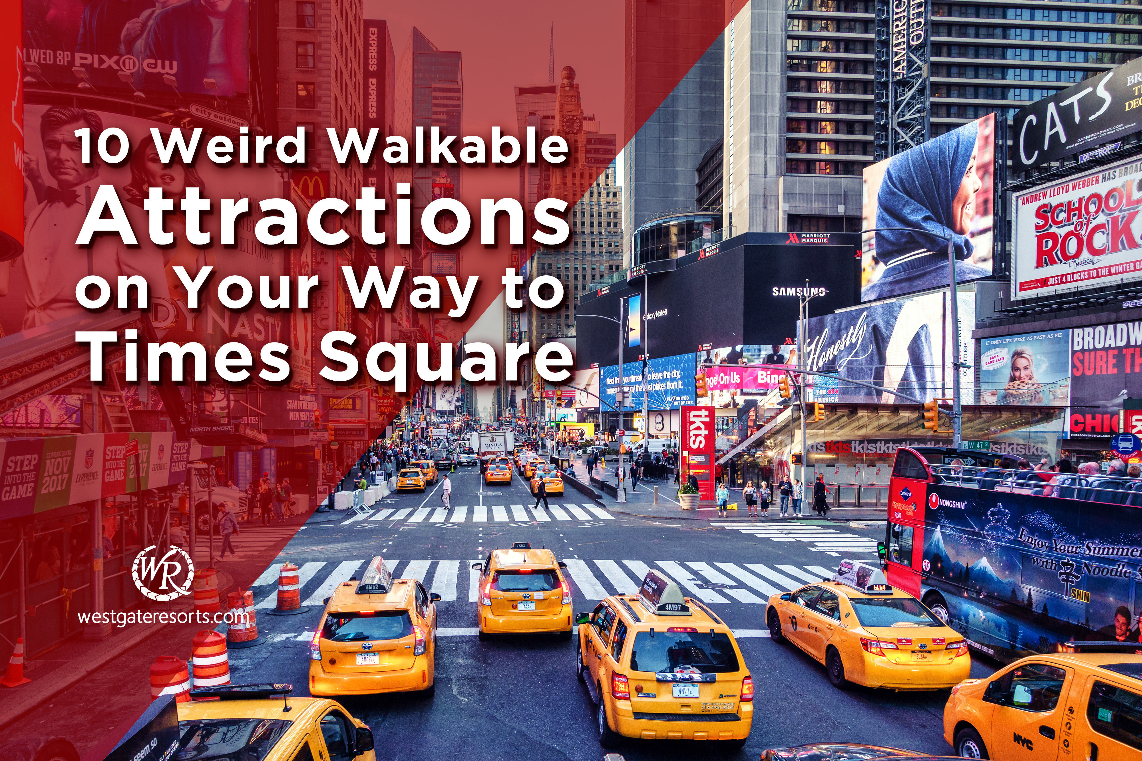 10 atracciones extrañas para caminar en tu camino a Times Square
