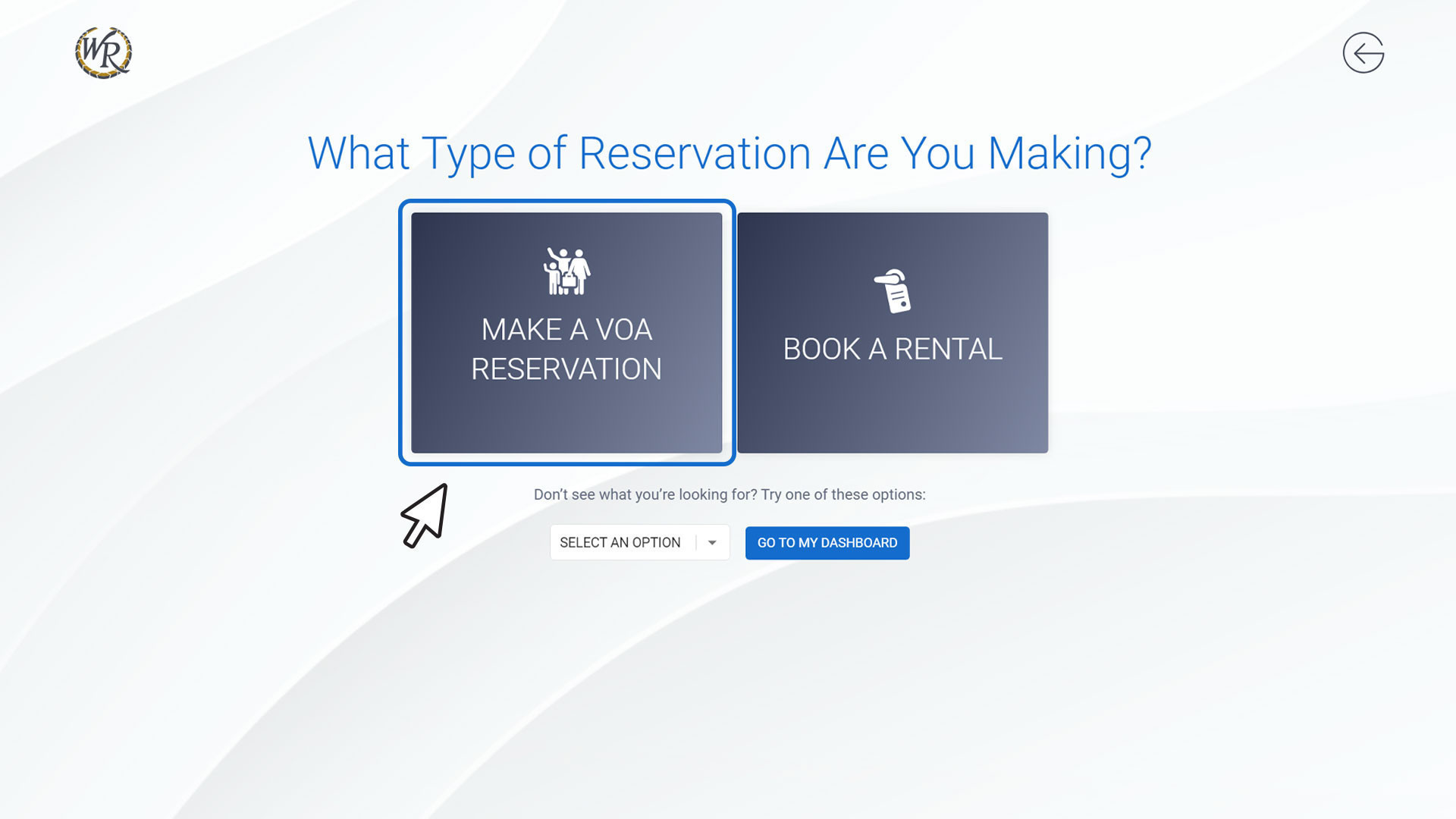 VOA Online Booking Process Step 3 - Westgate Vacation Ownership