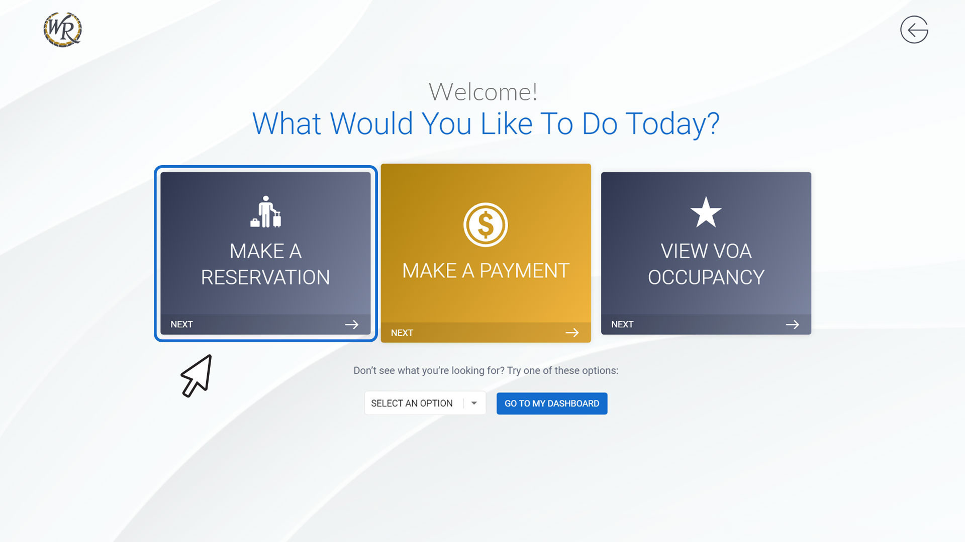 VOA Online Booking Process Step 2 - Westgate Vacation Ownership