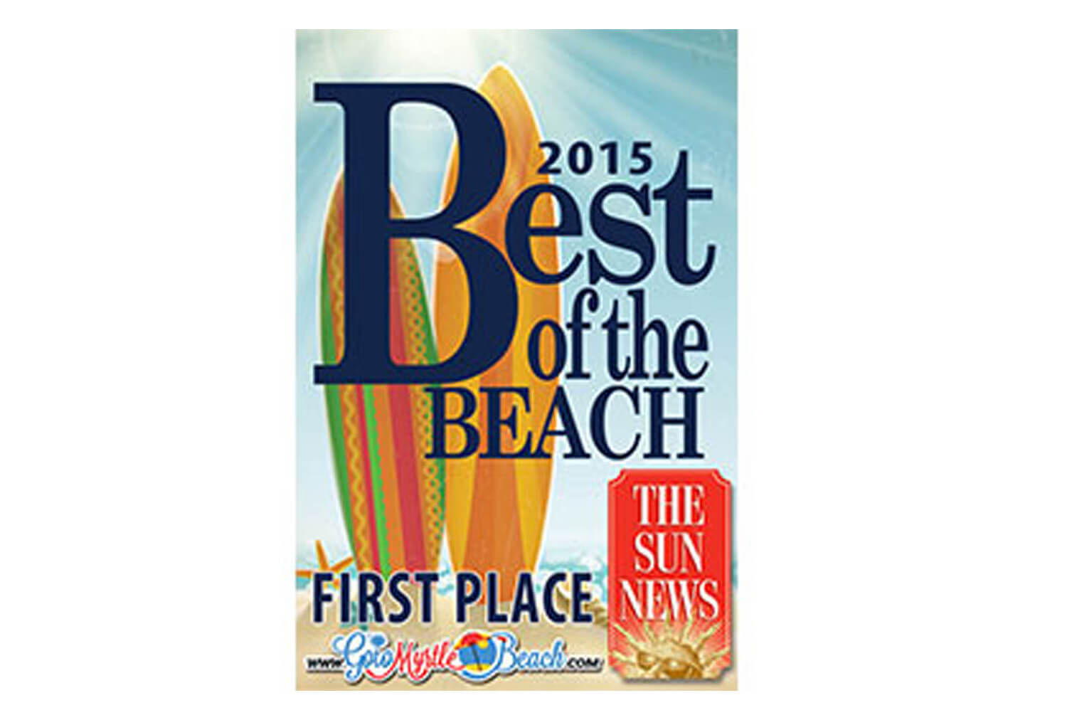 2015 Best of the Beach Award | Westgate Myrtle Beach Oceanfront Resort | Westgate Resorts