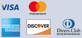 Logo of all major credit cards companies that we Accept as a way of payment at dip travel